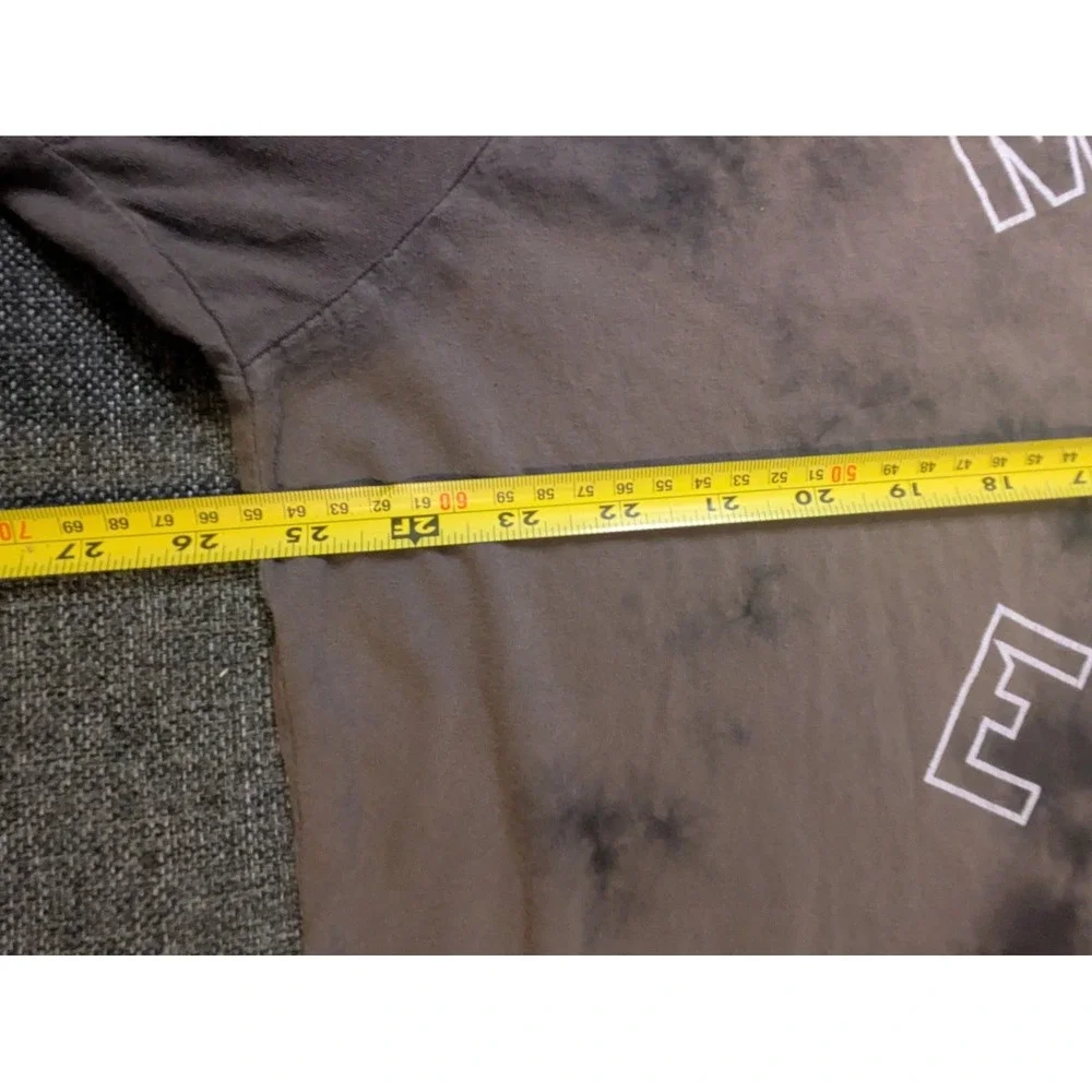 Vintage Vtg Monster Energy Tie Dye Grey T Shirt Green Logo Mens 2XL Cotton Tee